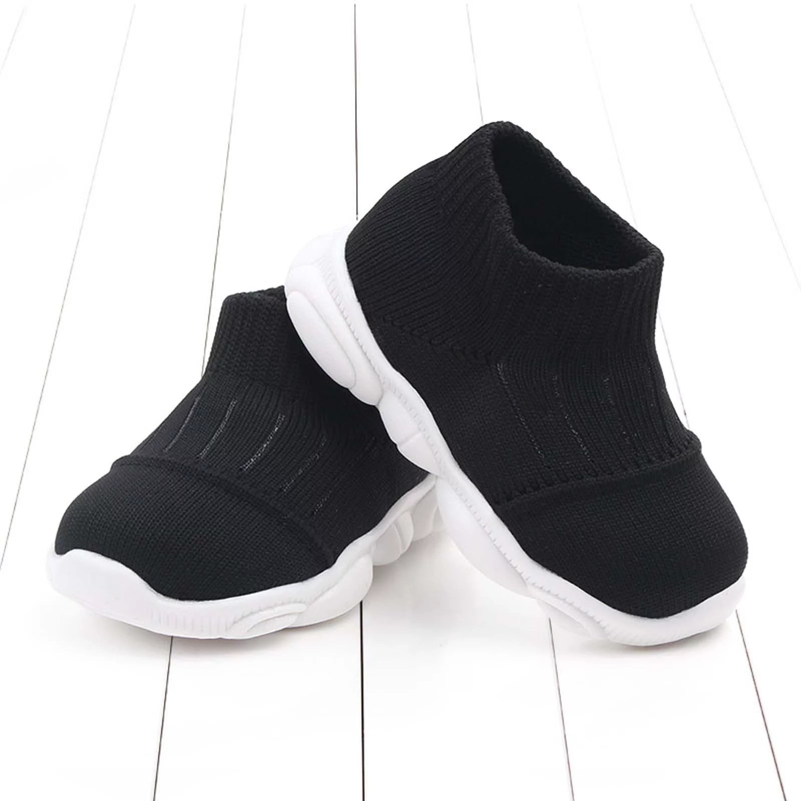 Toddler Shoes Clearance Toddler Infant Baby Girls Boys Casual Shoes Flying Woven Toddler Shoes Black 9-12 Months